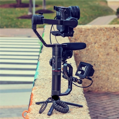 GW-Handle L-Type Camera Mount - Monitor and Microphone Bracket for DJI Ronin S RS 2 RS 3 RS 4 SC and ZHIYUN Gimbals