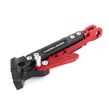 Metal Motorcycle Side Kickstand - Heavy Duty Foot Bracket Parking Stand for Stable Motorbike Support
