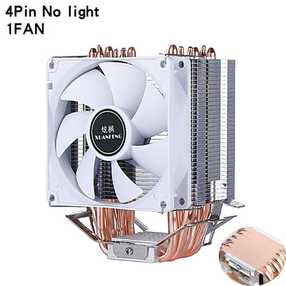 CPU Cooling Fan with Air-Cooled Radiator – Compatible with LGA2011, 115x, 1200, 1700 & AMD