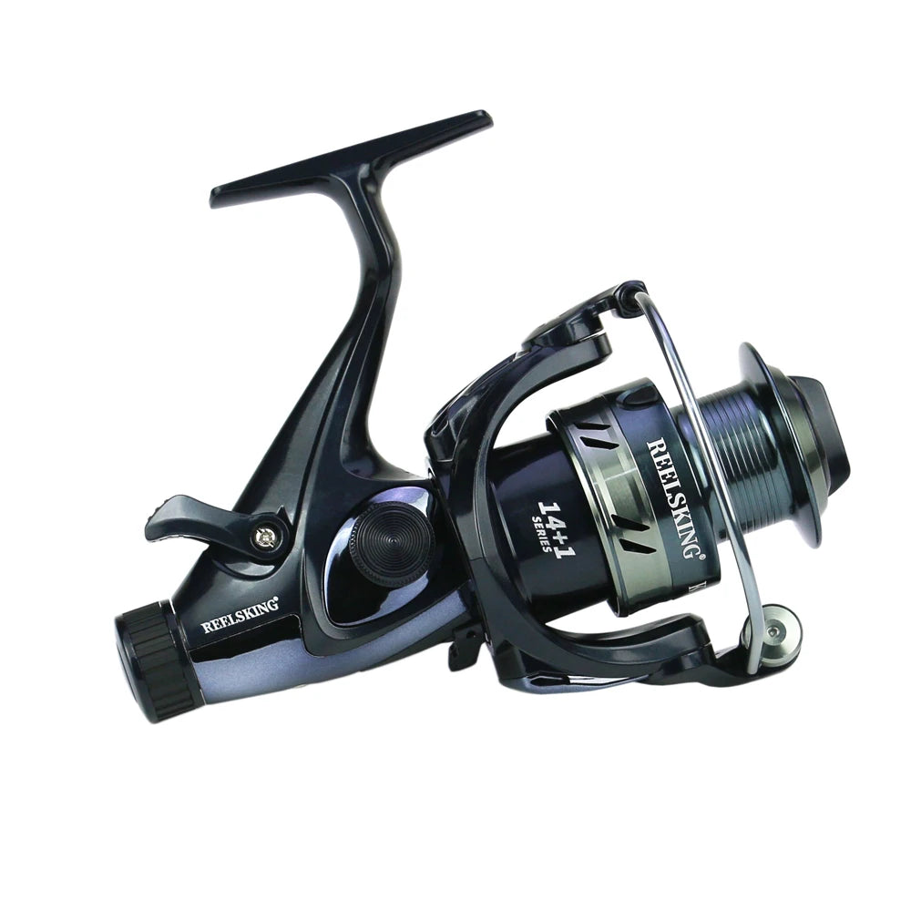 8-25KG Fishing Spinning Reel - 14+1BB Carp Reel with Double Brake Metal Spool for Saltwater Fishing