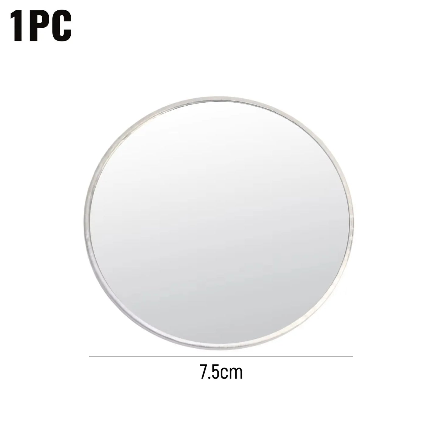 Mini Round Selfie Mirror - 7.5cm/9.5cm Portable Convex Wide-Angle Mirror for iPhone, Samsung & Vlogging