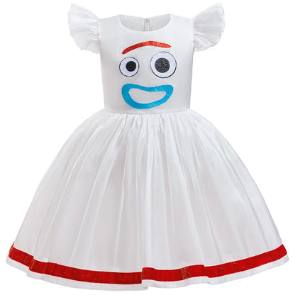 Girls Halloween Cosplay Dress - Flying Sleeve Anime Costume for Ages 2–8