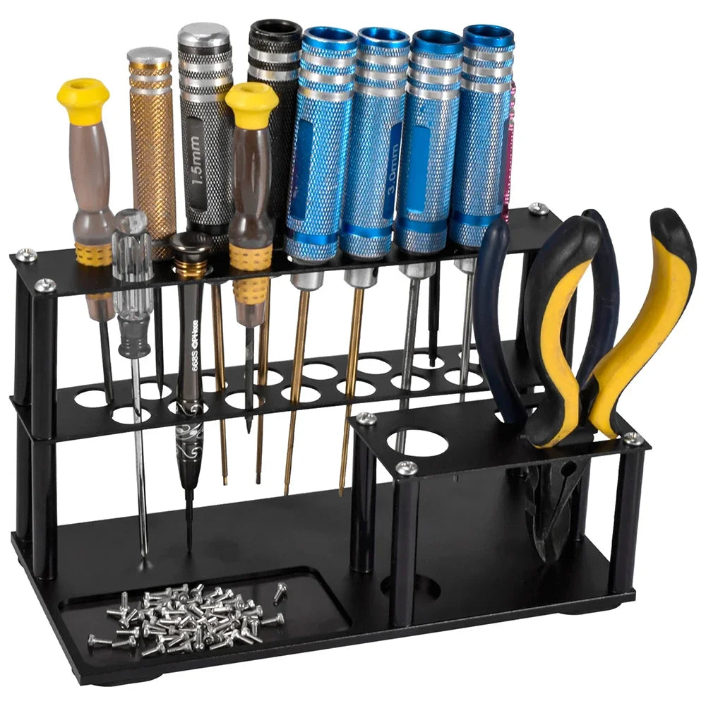 9IMOD Screwdriver Storage Rack - Multifunctional Desktop Organizer Stand for RC Repair Tools & Screwdrivers