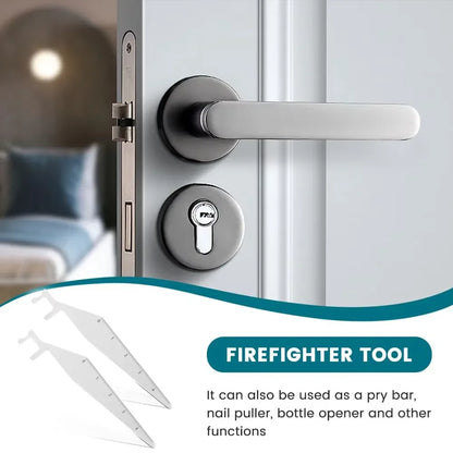 Firefighter Lock Picking Multitool - Spring Steel Fire Rescue Pry Bar and Multipurpose Leverage Tool