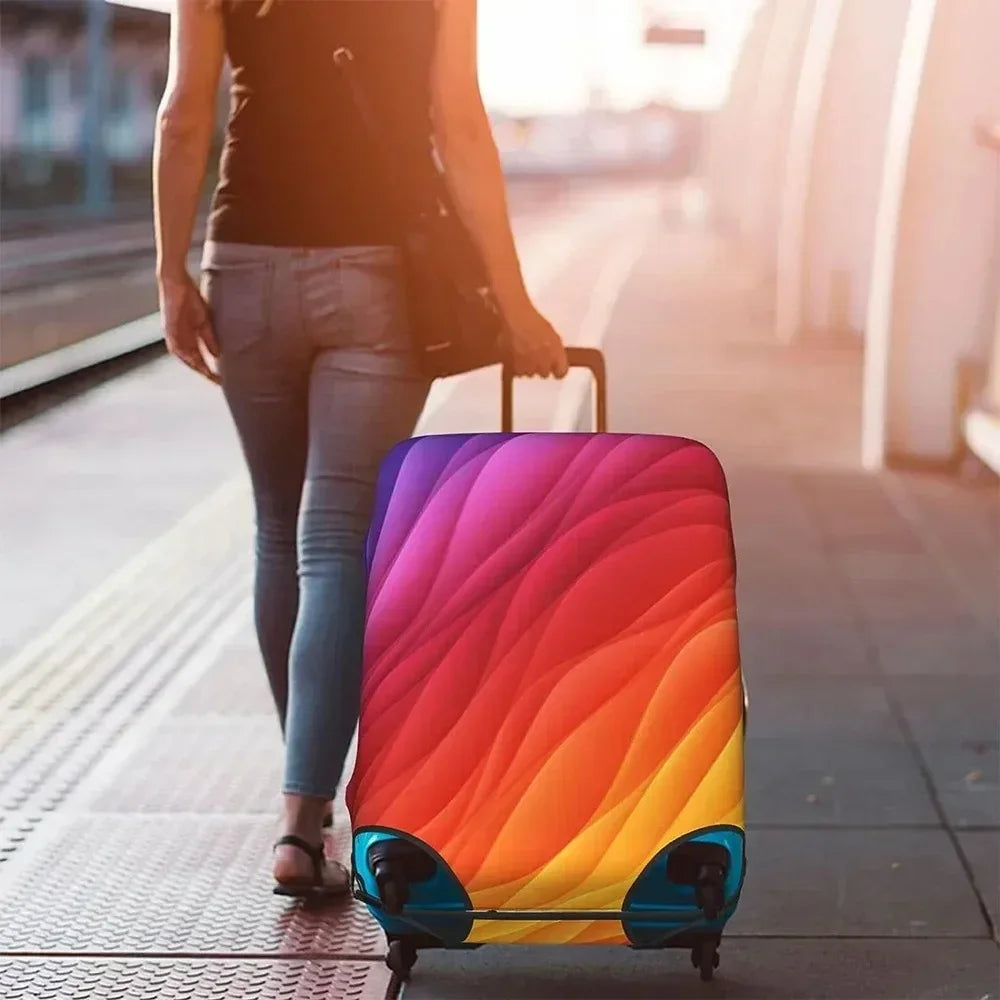 Travel Suitcase Protective Cover - Thick Elastic Dust Covers for 18-32 Inch Luggage, Essential Travel Accessories