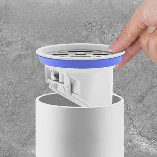 Automatic Closing Toilet Flange Ring – Anti-Leak, Odor-Resistant Floor Outlet Seal, Spill-Proof Shower Drain Bathroom Accessory