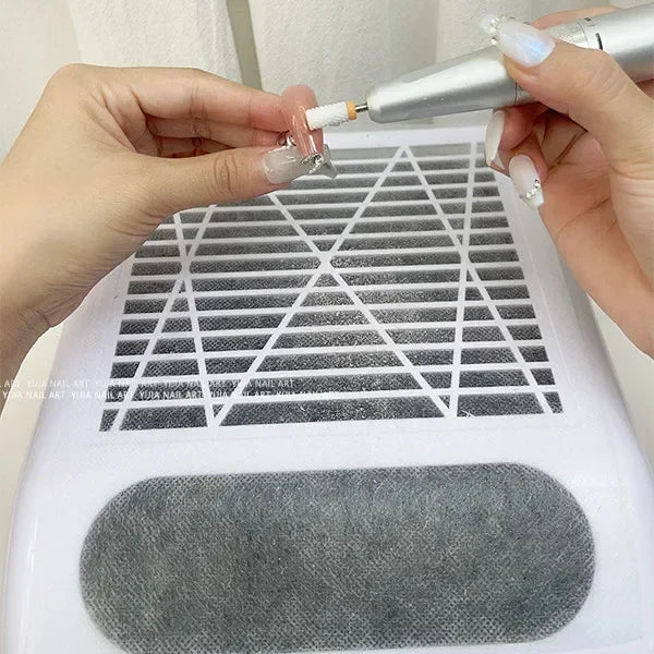 Nail Vacuum Filter Paper - Ultra-Thin Non-Woven Cotton Dust Collector Filters for Nail Dust Cleaners