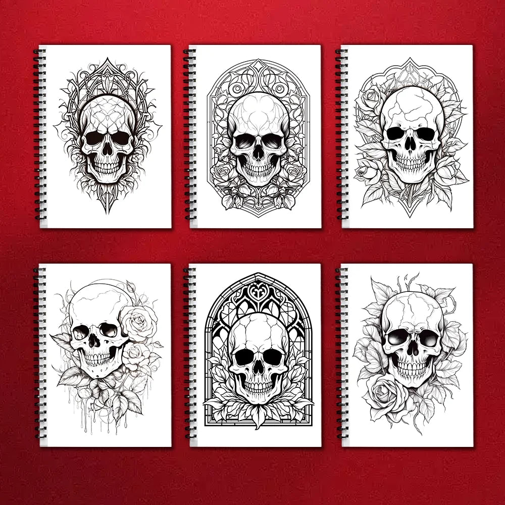 Adult Coloring Book 30-Sheet Spiral Bound 11.2 x 8.3 Inch - Thick 100GSM Paper for Relaxation, Creative Art & Gifting