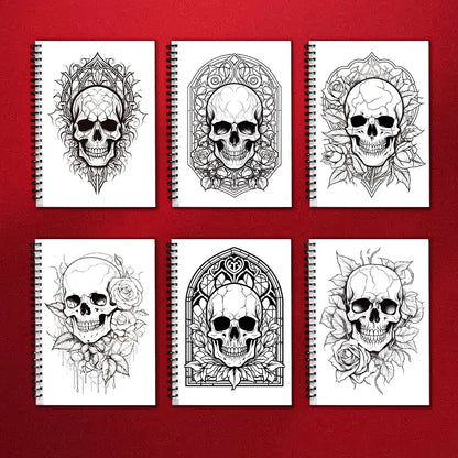 Adult Coloring Book 30-Sheet Spiral Bound 11.2 x 8.3 Inch - Thick 100GSM Paper for Relaxation, Creative Art & Gifting
