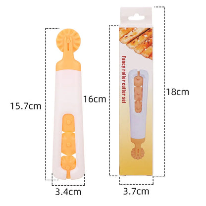 Plastic Baking Lattice Roller Cutter – Dough, Pizza, Pie & Cookie Pastry Net Wheel Tool for Kitchen Craft Accessories