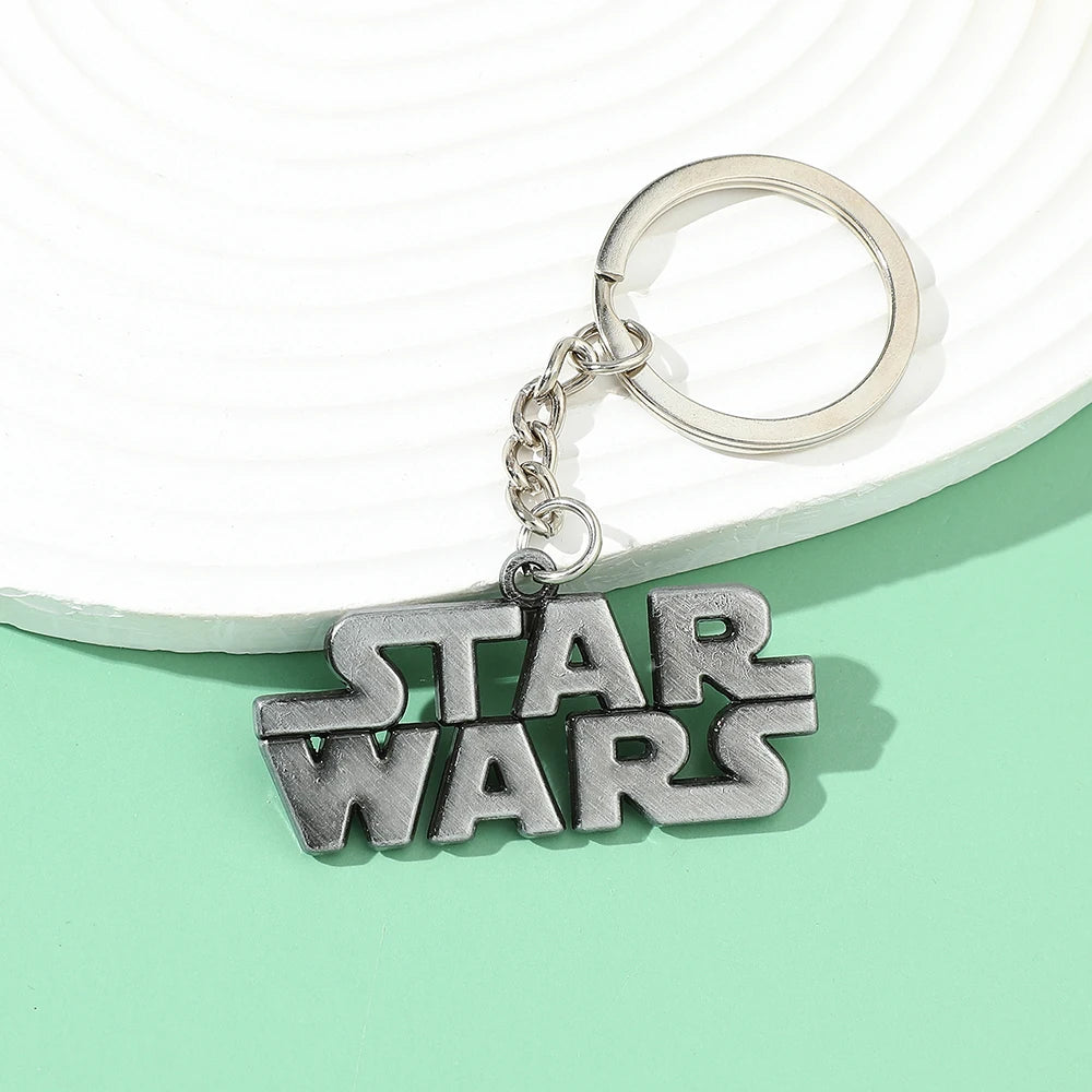 Star Wars Logo Keychain - Metal Bag Keyring for Men