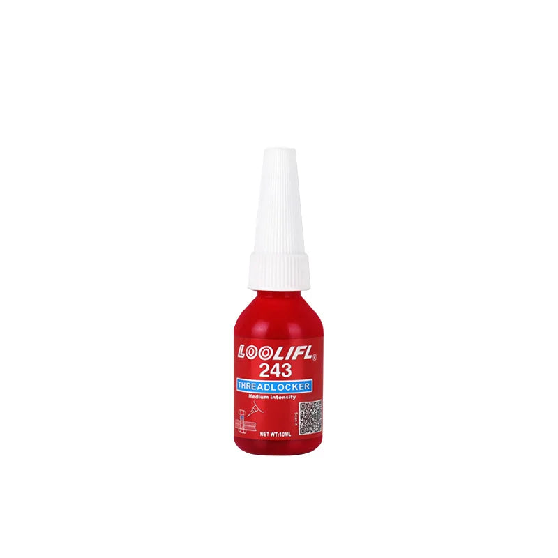 LOOLIFL Blue Thread Locker 243 - Anaerobic Screw & Bolt Adhesive for Metal Fasteners, Rustproof Sealant