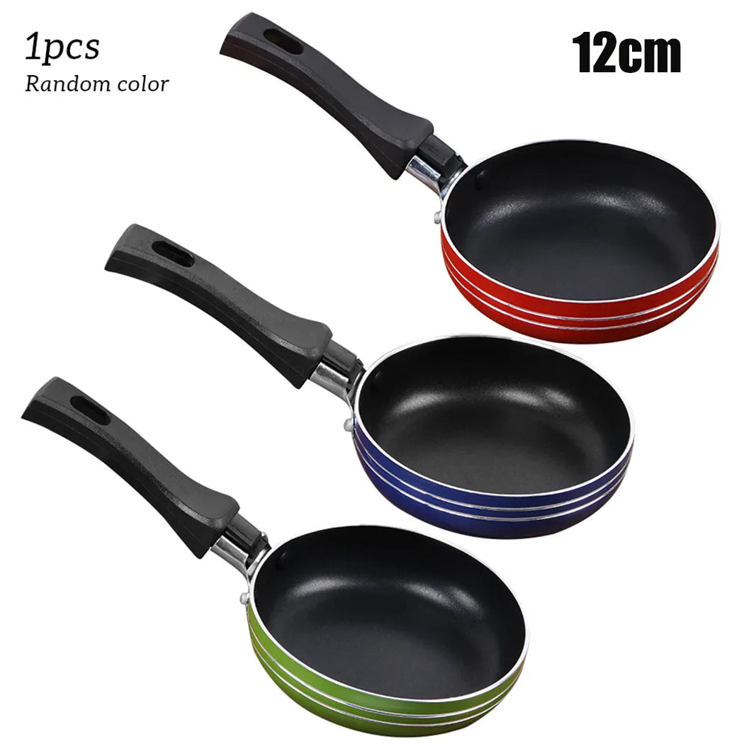 Mini Non-Stick Frying Pan - 12cm/14cm/16cm Steel Egg Frypan for Kitchen Cooking