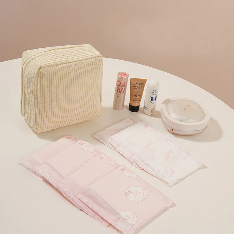 Sanitary Napkin Organizer Bag - Portable Multifunctional Travel Pouch for Makeup, Lipstick & Small Accessories