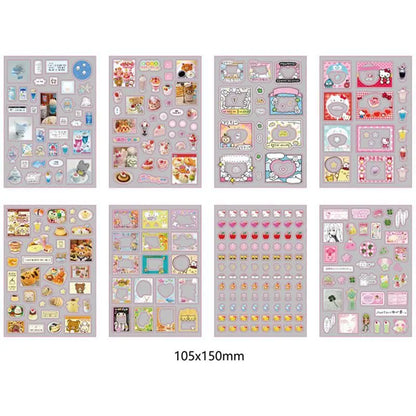 6pcs/10pcs Y2K Glitter Laser Stickers – Cute Random Phone, Camera, Luggage & Journal Stickers, Kawaii Decoration Gift