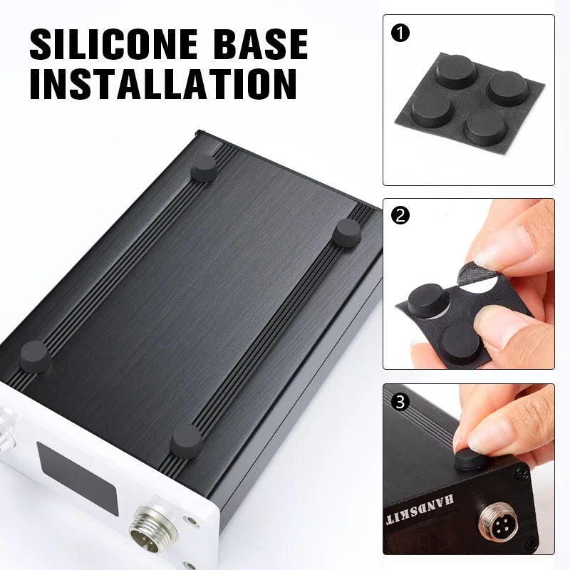T12 Soldering Station – STM 32 Chip, OLED Display, Adjustable Temp, Auto Sleep, 5pin Soldering Iron & Tweezers Handle