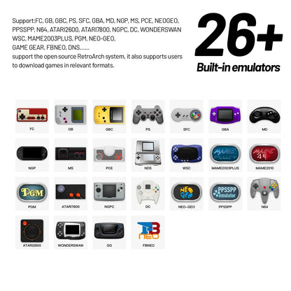 Trimui Smart Pro Handheld Game Console – 4.96" IPS Retro Gaming with RGB Lighting