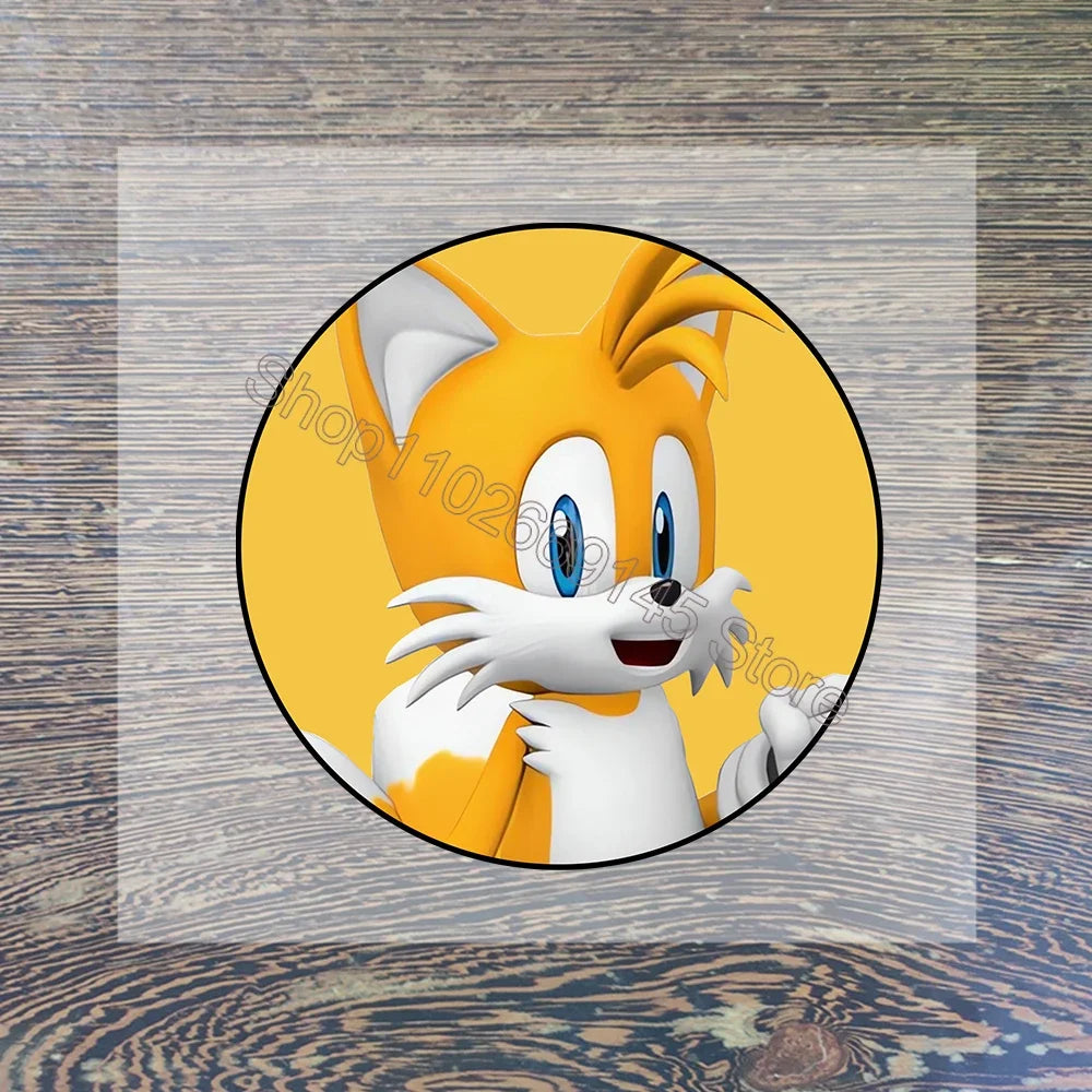 Sonic Cartoon Iron-On Patches – DIY Heat Transfer Anime Stickers for Clothing & Custom T-Shirts