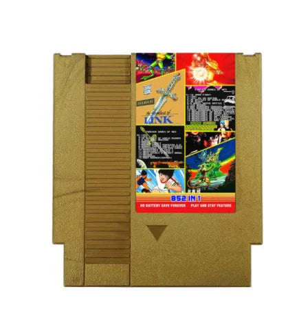 FOREVER DUO NES 852-in-1 Game Cartridge – 1024MBit Flash Chip with 405+447 Games for NES Console