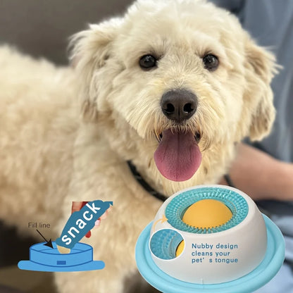 Pet Lick Mat Slow Feeder – Yogurt Licking Plate for Dogs & Cats, Interactive Snack Bowl, Promotes Dental Health