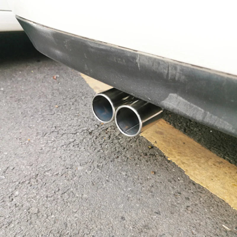 Stainless Steel Dual Muffler Tips for VW Golf 4, Bora, Jetta – Car Exhaust Tailpipes