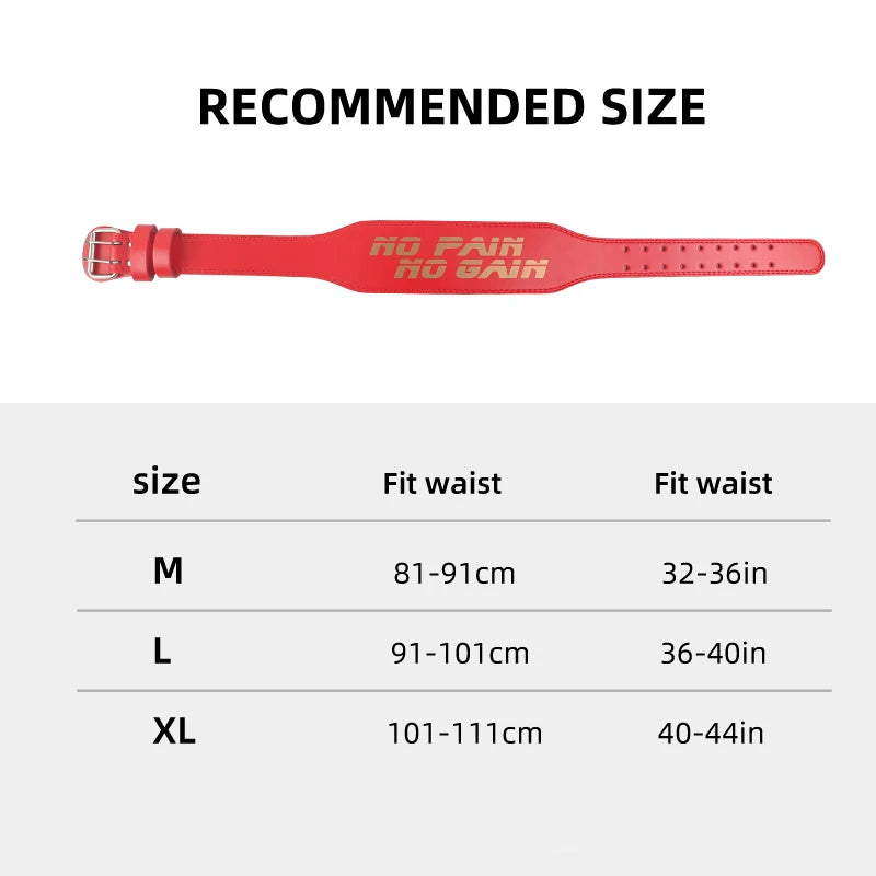 Gym Weight Lifting Belt: Supportive Powerlifting Accessory for Squats, Bodybuilding, and Fitness Workouts - Men's and Women's Support