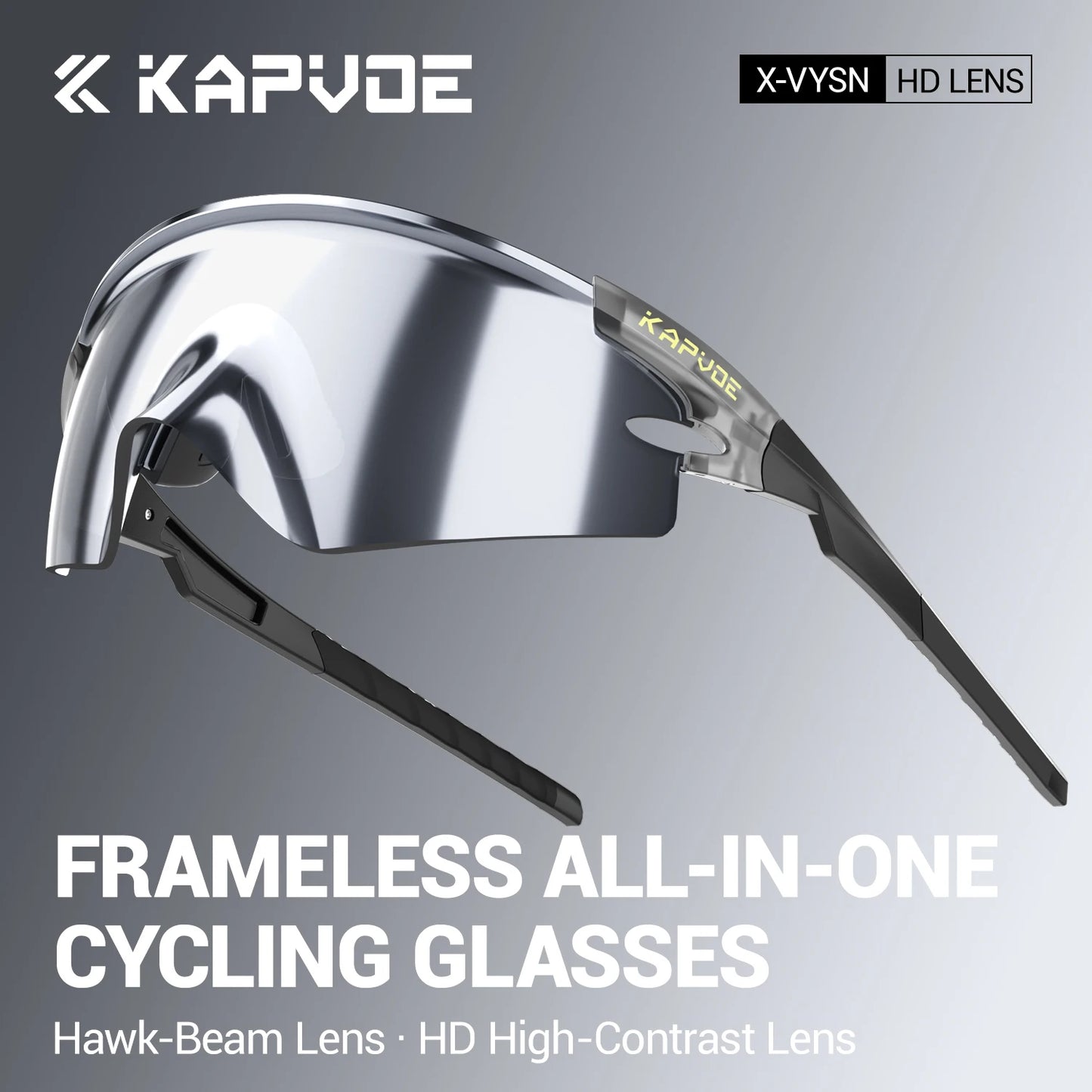Kapvoe Cycling Sports Sunglasses – UV Protection Bike Glasses for Road & Mountain Riding (Men & Women, 2026 Model)