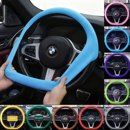 Breathable Silicone Steering Wheel Cover - Non-Slip Universal 38cm Car Wheel Protector for Summer Driving Comfort