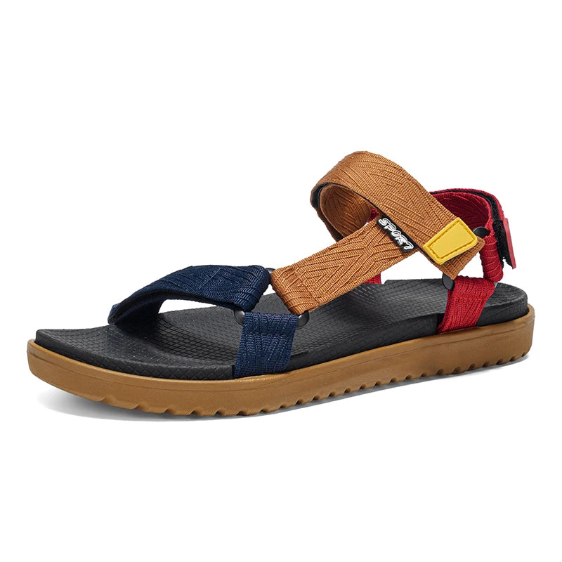 2026 Men’s Lightweight Summer Sandals – Breathable Anti-Slip Outdoor Beach Shoes | Soft Flat Sole Open-Toe Walking Casual Sandals