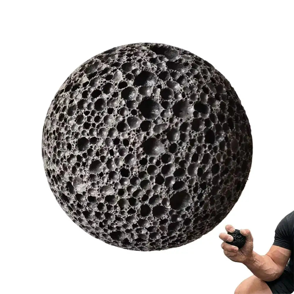 Natural Lava Stone Grip Ball - 5cm Porous Hand Trainer for Grip Strength, Climbers, and Weightlifters