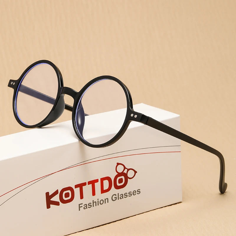 Fashion Round Reading Glasses for Women & Men – Vintage Stylish Frame for Hyperopia & Presbyopia, Diopter +1.0 to +4.0