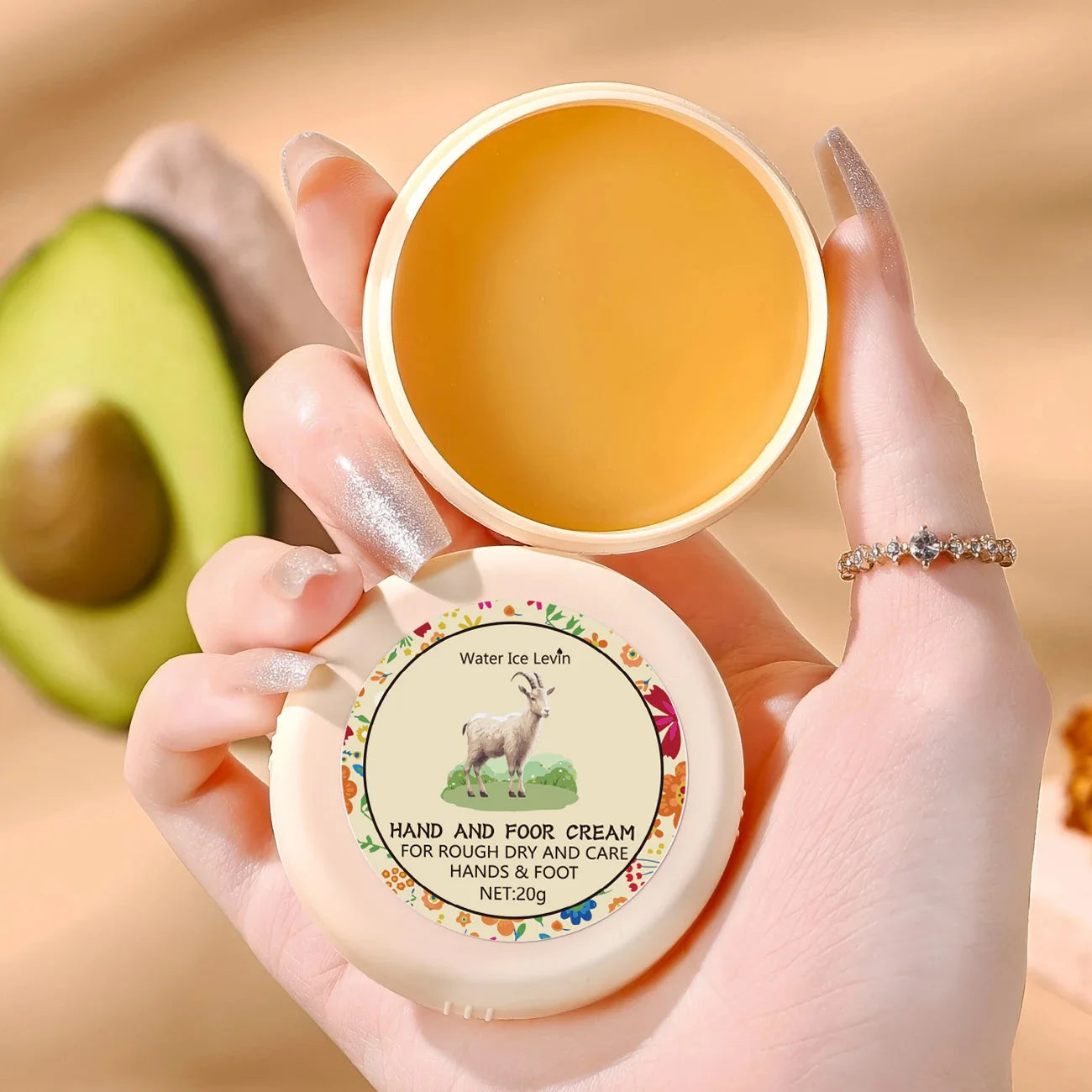 Cracked Hands & Feet Ointment with Honey & Hyaluronic Acid, Deep Moisturizing Skin Repair Cream for Soft Smooth Hands and Feet