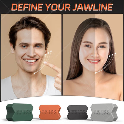 JawLine Exerciser Ball - Facial Jaw Muscle Toner Training - Jawline and Gum Exercises for Face, Chin, Cheek Lifting - Double Chin Eliminator