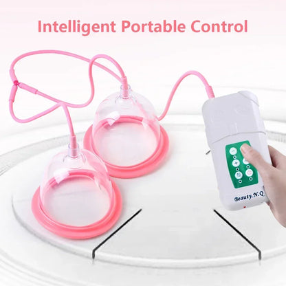 Electric Breast Enlargement Pump – Women’s Vacuum Cupping Body & Breast Massage Device with AB/CD Cups