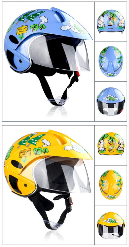 Child Motorcycle Helmet (3-9 Years) – ABS Unisex Safety Motocross & ATV Cross Helmet for Bicycle & Downhill Riding