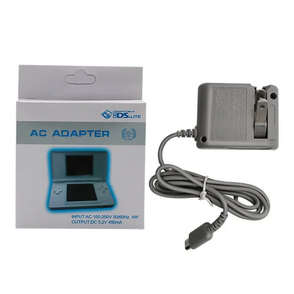 AC 100-240V Travel Charger – EU/US Plug Adapter for Nintendo DS, DS Lite, NDSL