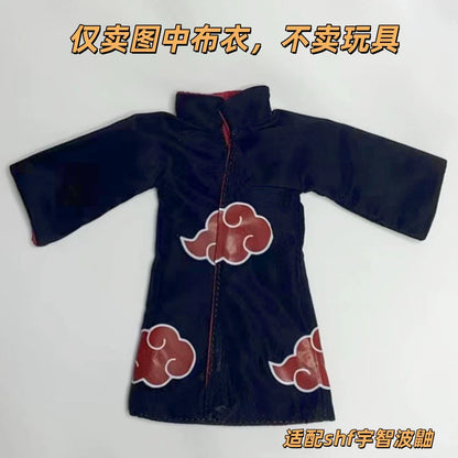 Naruto Anime Figure Accessories - 1/12 Scale Mini Robe, Skirt and Bamboo Hat for SHF Action Figures