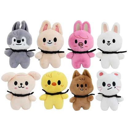 Kpop SKZOO Plush Keychain – Cute Dog Pendant Toy for Kids, Backpack Hanging, Birthday Gift