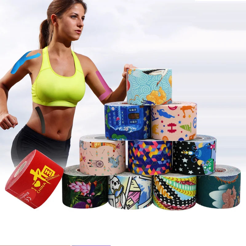 Self-Adhesive Knee Pads & Elastic Bandage Wraps – Fitness, Exercise, and Muscle Support Sporting Goods
