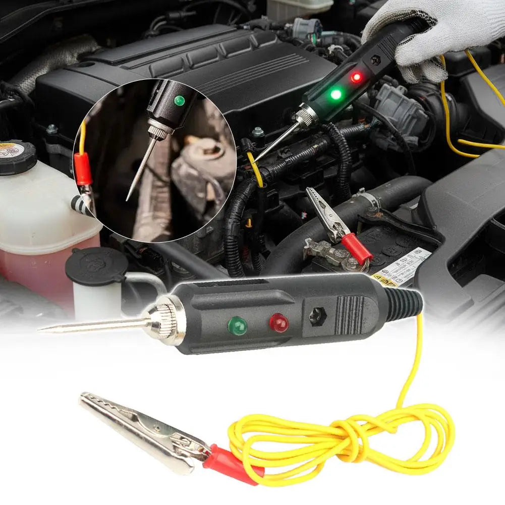 Car Voltage Tester Pen - 6V-24V DC Automotive Circuit Tester for Fuses, Relays & Lights