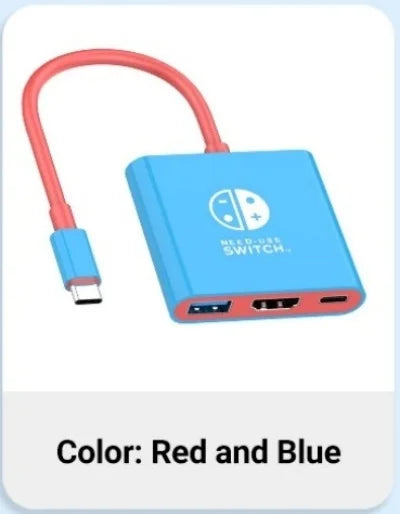 Portable Nintendo Switch Docking Station – Type-C Hub with HDMI & USB 3.0 for Travel & Gaming