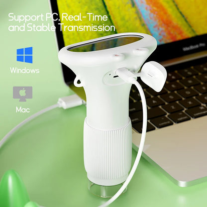 2.0 Inch Mini Pocket Microscope - 1000X Handheld Kids Science Experiment Tool, Outdoor STEM Toy for Children