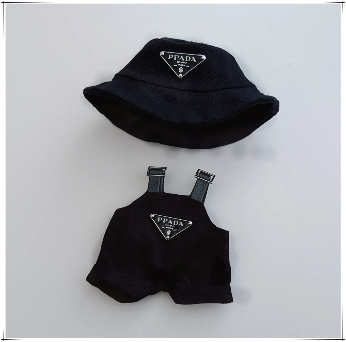 17cm Labubu Mini Doll Outfit Set - Hat, Clothes & Shoes for Labubu II Sitting Party Game Accessories