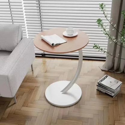 Modern Small Side Table - Compact Bedside Nightstand & Coffee Table for Bedroom, Living Room, Sofa & Balcony