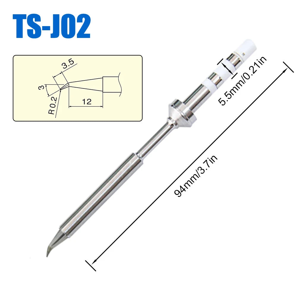 Pine64 TS100 TS101 Soldering Iron Tips – Replacement for Pinecil V2 & TS Series Models, B2 ILS BC2