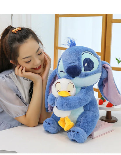 Disney 30cm Lilo & Stitch Plush Toy – Kawaii Stitch & Donald Duck Stuffed Dolls for Kids Christmas Gift