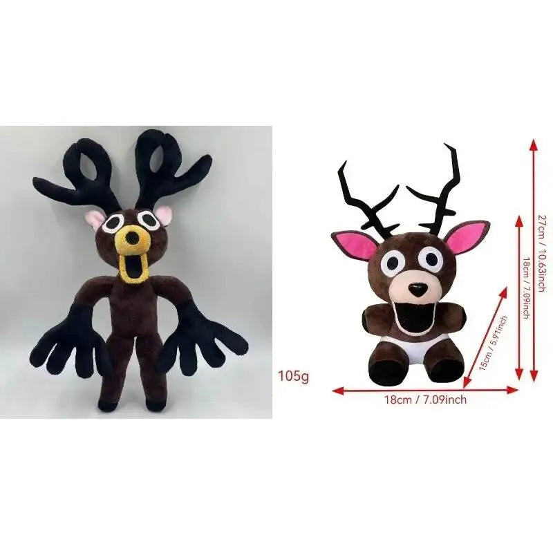 2026 New 99 Nights in the Forest Plush – Brown Elk, White Owl Stuffed Dolls & Pillows for Kids’ Gifts