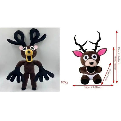 2026 New 99 Nights in the Forest Plush – Brown Elk, White Owl Stuffed Dolls & Pillows for Kids’ Gifts