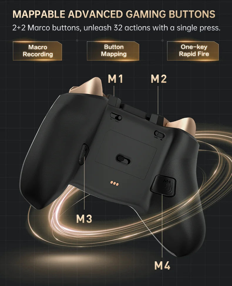 MACHENIKE G5Pro V2 Gaming Controller with Optical Triggers, ABXY Buttons, Hot-Swappable Joystick, 4K Resolution for Switch & PC