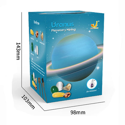 Solar System Archaeology Digging Toy Set – Kids Planet Gem Mining Science Educational Exploration Kit